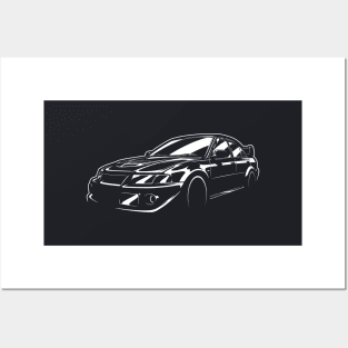 Tommi Makinen Lancer Evo Silhouette Posters and Art